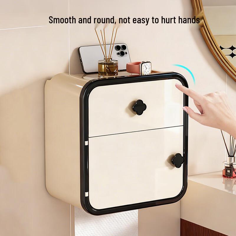 Wall-Mounted Double-Layer Tissue Box