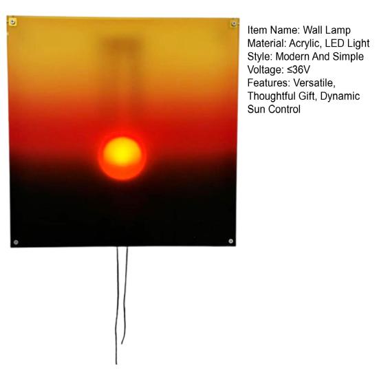 Sunrise Wall Lamp Daily Calm Moments With Manual Sun Movement