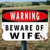 Metal Wall Art Beware Of Wife Funny Sign For Home Bar Garage Decor