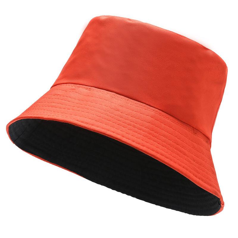 Trendy Short-brimmed Fisherman Hat In Black White Red And Orange For Outdoor Activities