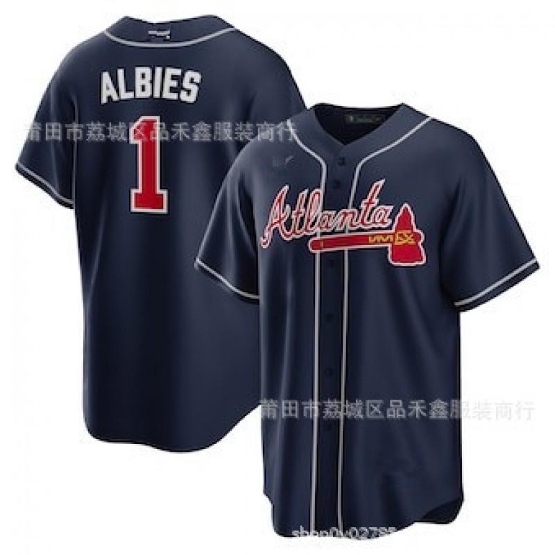 Atlanta Braves Baseball Jersey Custom Embroidered MLB Team Sport Shirt Men Women Fall Wear