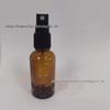 Amber Glass Essential Oil Spray Bottle, 5-100ml, Refillable for Cosmetic Serums.