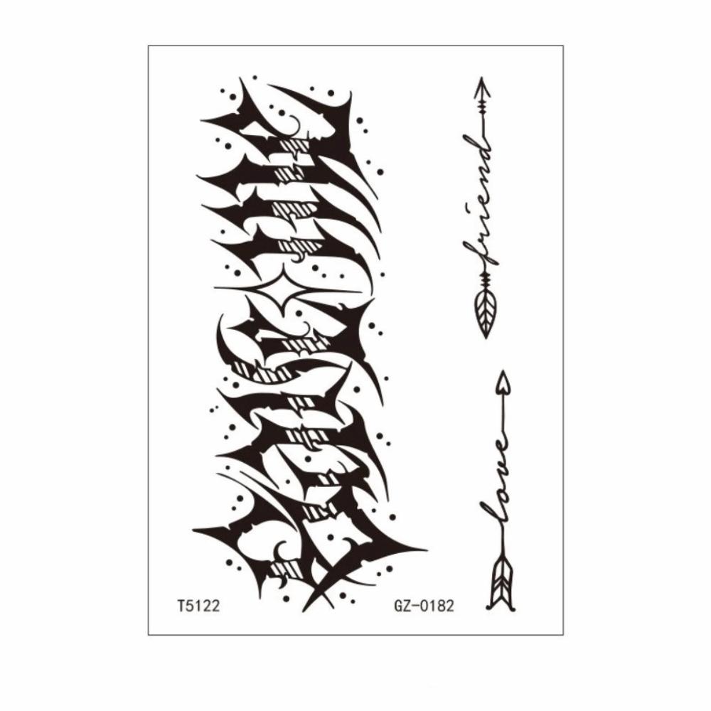 Elegant Temporary Tattoo Stickers Long-lasting Body Art Tattoo Flower Tattoo Stickers Party