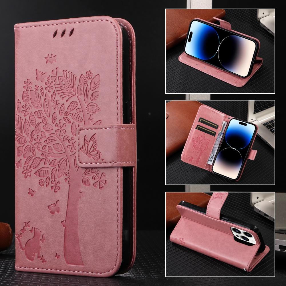

Magnetic Flip Leather Wallet Tree Phone Case For Xiaomi Poco M7 Pro 5G M7 4G M6 M4 M3 Pro 5G Card Slots Stand Book Cover Funda For Poco M6 4G