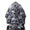 Adjustable Open Skull Ring Men Women Vintage Punk Gothic Goddess Theme Copper Jewelry