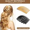 Women Hair Comb Accessories French Hair Side Combs Plastic Twist Decorative Clips with 11/23 Teeth Wedding Veil Clip for Women
