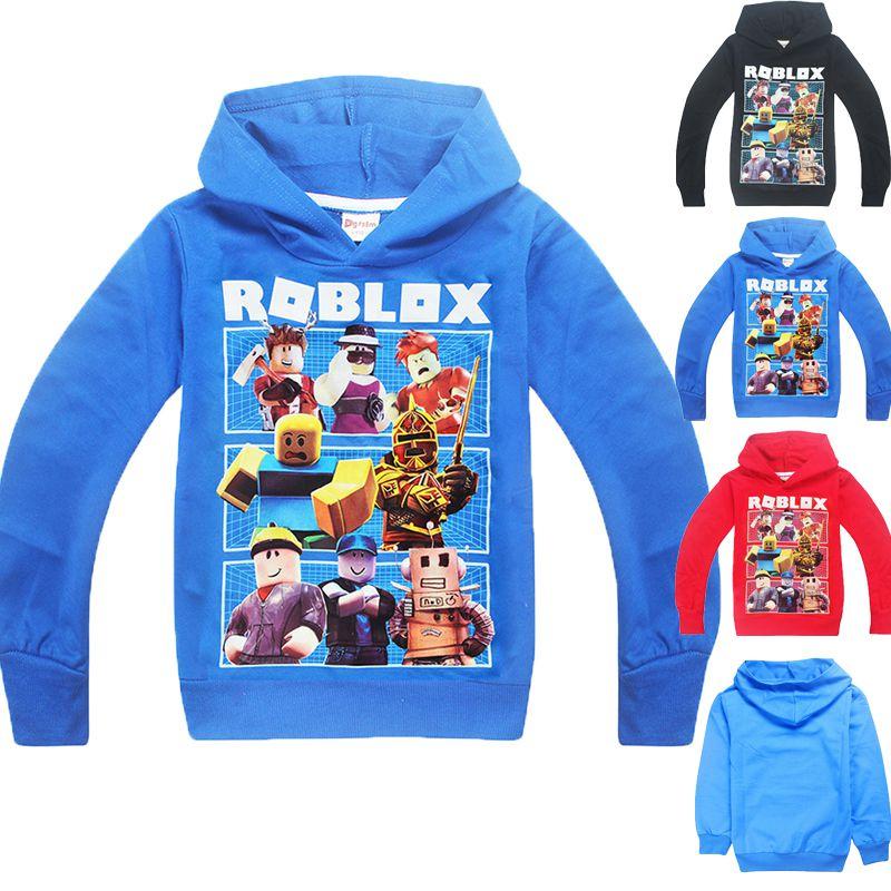 Vibrant Children's Roblox Print Hoodie Sweater With Long Sleeves And Comfortable Fit