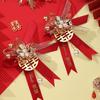 Handmade Banquet Simulation Flower Decorative Bridesmaid Bride Brooch Groom Brooch Wedding Corsage Chinese Style Corsage