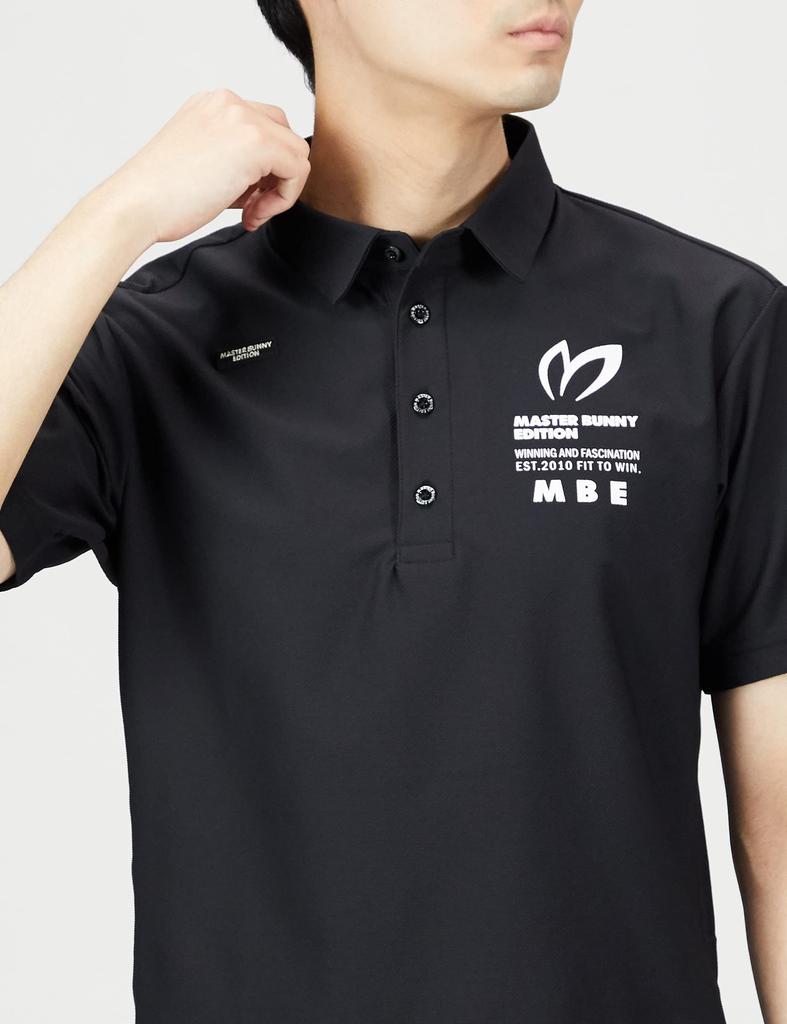 Master Bunny Short Sleeve Polo Shirt Heat Golf Size 3 Men's (Wormdahl Retention) / / 758-2260001 010_Black, [S]