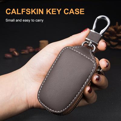 Moda Universal Cuero Inteligente Flip Remoto Llave de Coche Fob Carcasa Cubierta Soporte Bolsa Monedero Protector Llavero Organizador