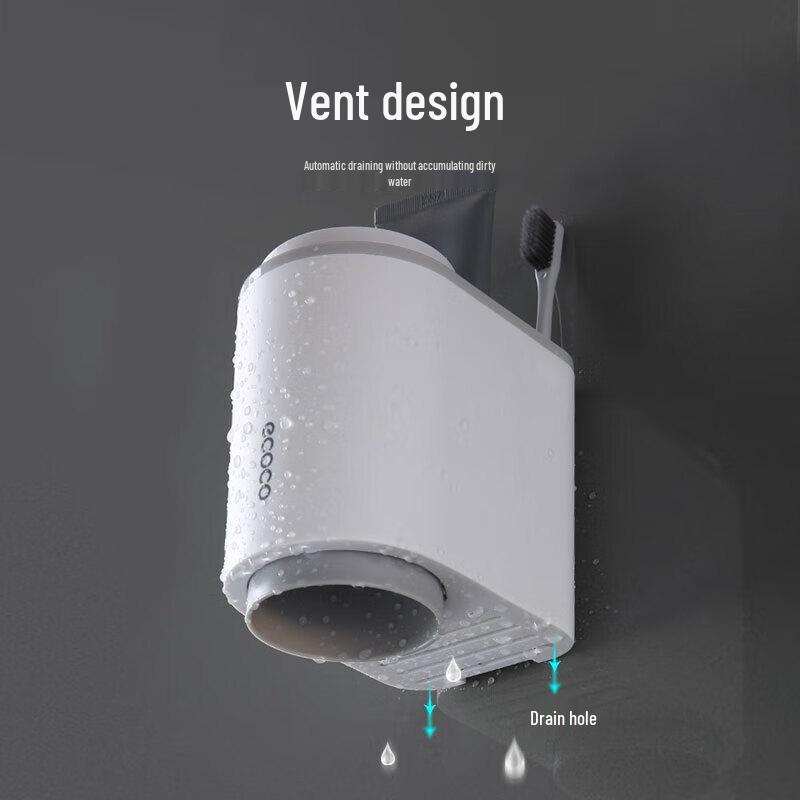 ecoco Wall-Mounted Toothbrush Holder with 2 Cups