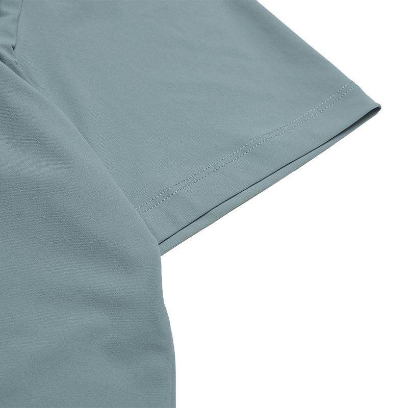 FILA Fitness Simple Sports Training Comfortable Versatile Breathable Knitted Short Sleeve T-Shirt Men Tops Ice-Blue A11M621109FBU