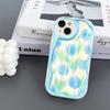 Fresh Tulip For iPhone17promax Phone Case Apple 16 Cream Wave 14/13 Soft Case 15