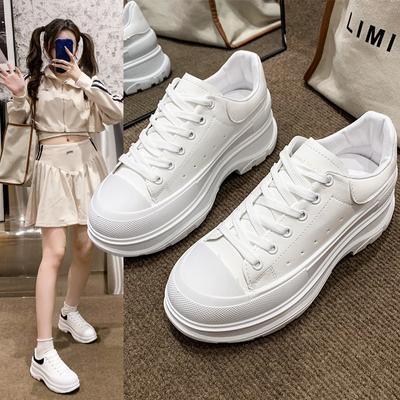 2024 Frühling Neuer Typ Matsuke Dicke Sohle Innen Erhöhend Vielseitige Lässige Board Schuhe Low Top Dad Schuhe