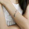 Clear and Silver Point Bracelet