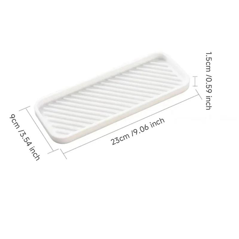 1 Stück Silikon-Schwammhalter, Küchenschwammhalter, Silikon-Slink-Organizer-Tablett für Badezimmer, Seifenspender, einfache Silikonseife