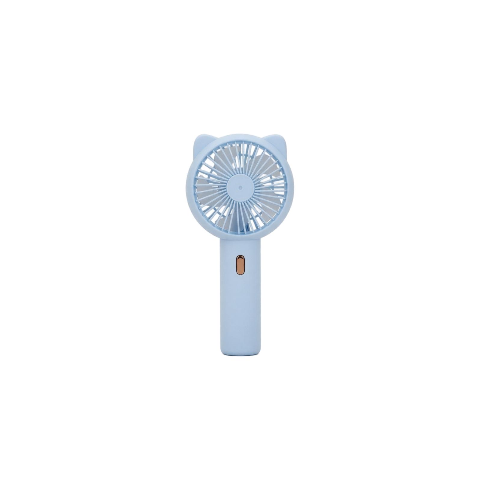 Handheld Portable USB Rechargeable Fan with Cat Ear Design Compact Desktop Outdoor Personal Cooling Device one size синий