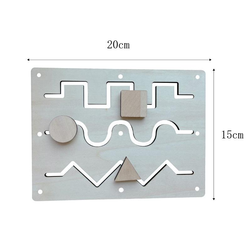 Diy Busy Board Accessories Montessori Education Wooden Toy Cognitive Training Infant Early Education Skills Learning Wooden Game