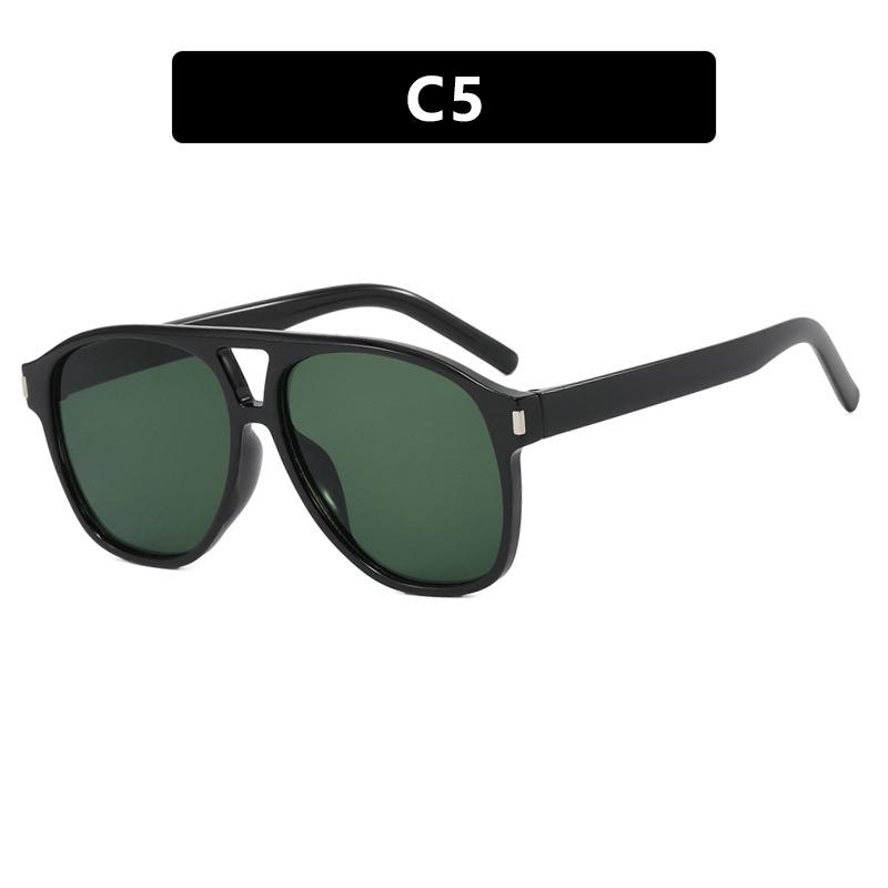 2024 Trendy Double-Bridge Frog-Shaped Retro Sunglasses for Women - Stylish Street-Style Sun Protection