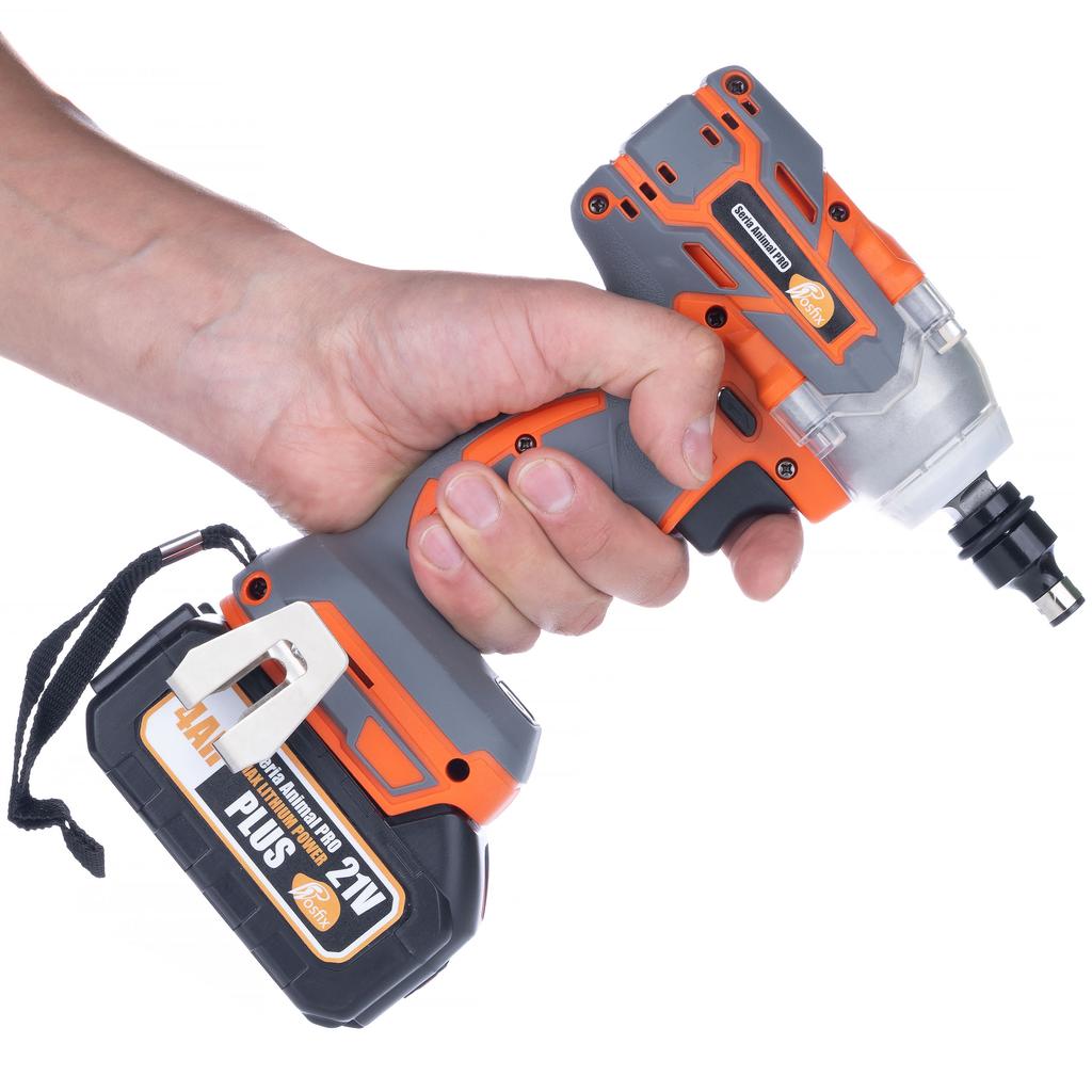 Rosfix Akumulatorowy Klucz Udarowy Orange Doberman 21V OD21V – Moment Obrotowy 350 Nm | 2x Akumulator 4Ah Max Lithium Power | Ergonomiczny Design