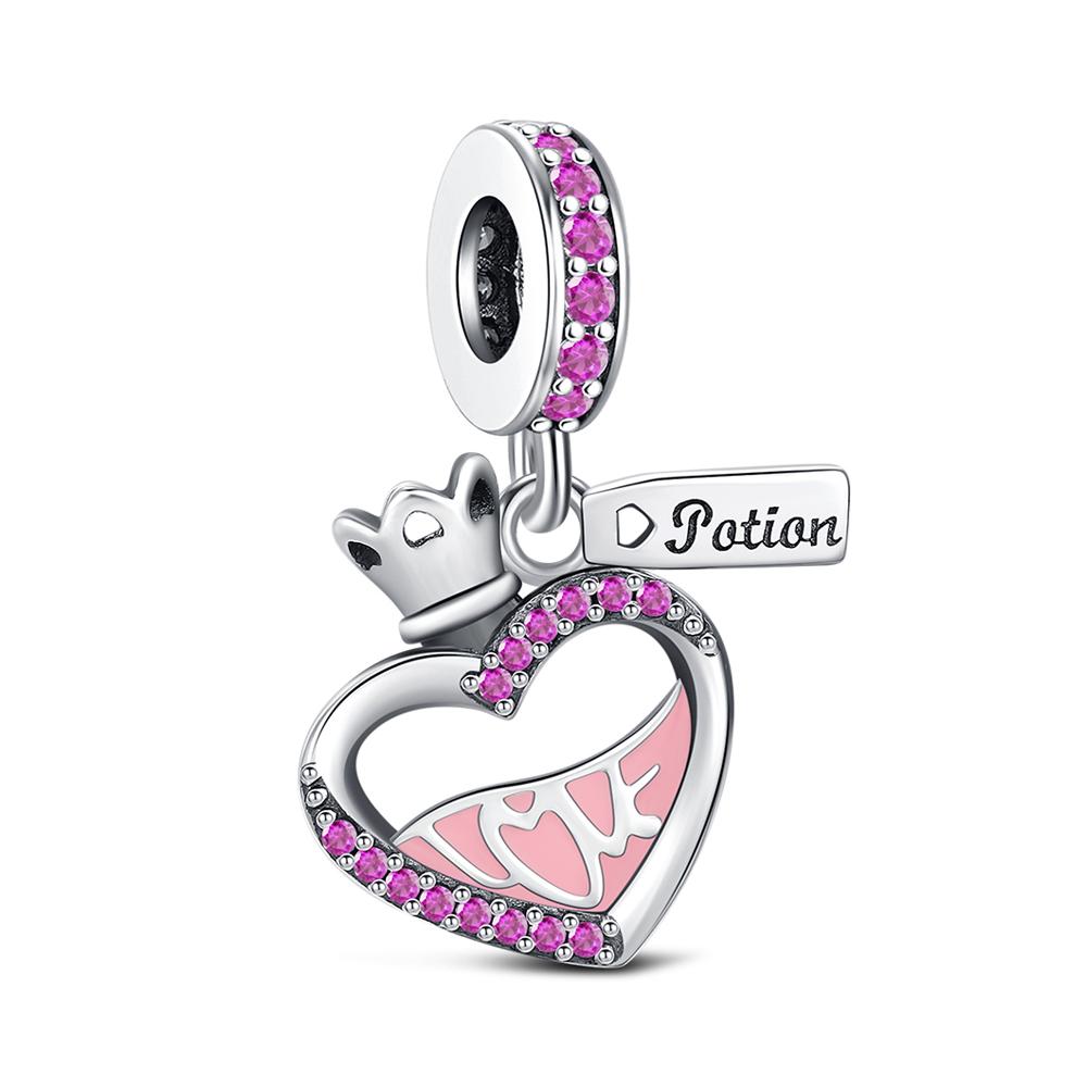 Original Copper Ballet Girl Charm For Bracelet Diy Fashion Jewelry Making Accessories Bead Graduation Gift