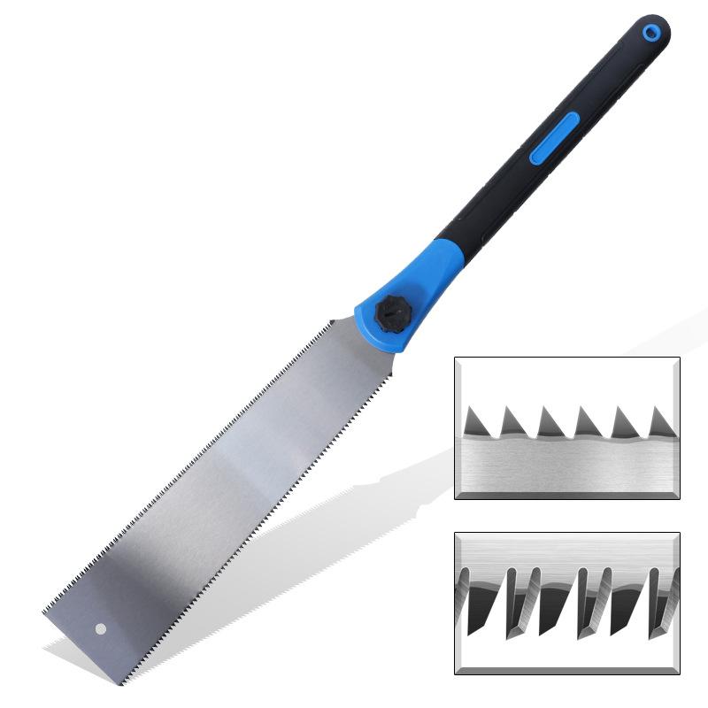 Japanese-style Woodworking Double-sided Saw Sharpened Teeth Fast Hand Saw Household Hand-held Logging Saw Garden Saw Tenon Saw