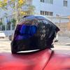 Motorcycle Helmet Casco Motorbike Capacete Seasons Street Touring Motorcycle Helmet RED Black Adult DOT