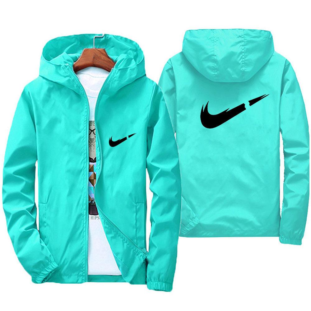 Fashionable loose cardigan with zipper jacket, trendy brand casual and versatile hooded jacket, windproof and rainproof jacket