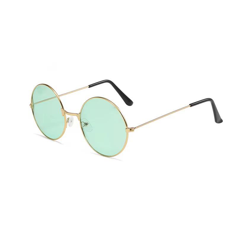 Set of 5 Black Round Harry Potter Sunglasses with Hyaluronic Acid Duck Metal, Perfect for Wedding Groomsmen and Lucky Cat Theme.