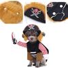 Medium and Large Dog Pirate Transformation Funny Pet Dog Dog Cat Golden Retriever Magic Fight Clothes Halloween Clothing Supplies