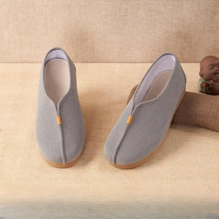 

Унисекс Монашеская обувь Обувь архатов Монашеская обувь с сухожильной подошвой Традиционная обувь Ханьфу 42 кофейный