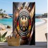 Asciugamano da Spiaggia Stampa Calcio Germania Asciugatura Rapida Super Assorbente Morbido Asciugamano da Bagno per Nuoto Spiaggia Viaggio Souvenir Regalo per Fan