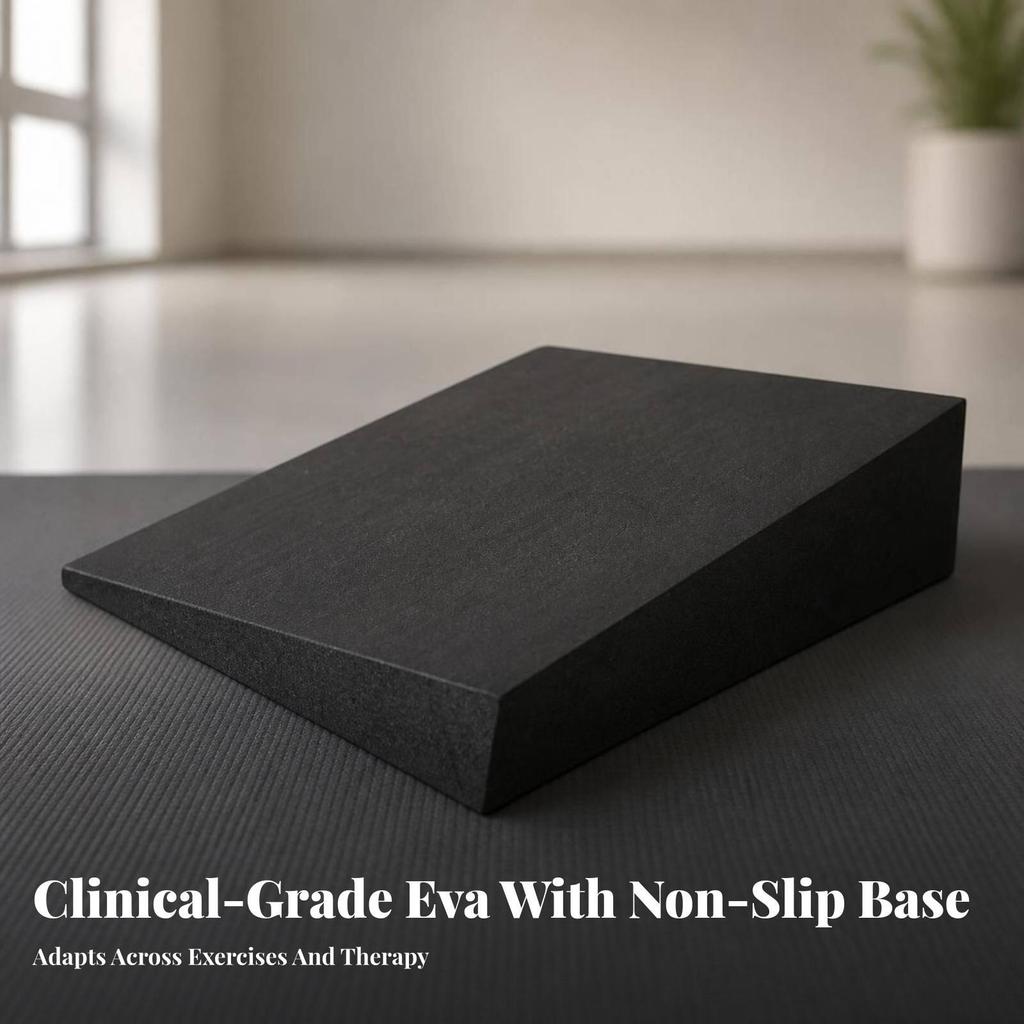 Foam Slant Board High-Density Yoga Block with Non-Slip for Home Gym, Yogis
