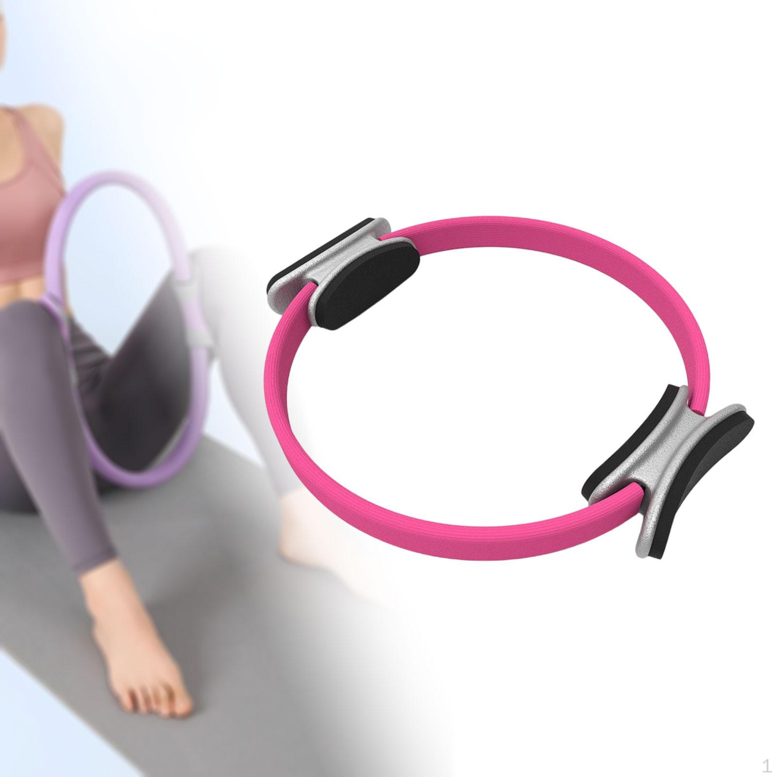 

Тренажер с кольцом для пилатеса для тонуса рук, бедер/ног и корпуса 14inch розовый