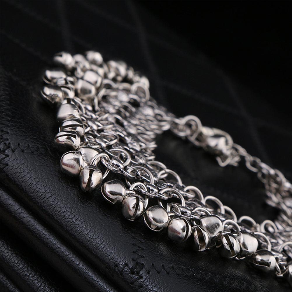 Women Fashion Exquisite Silver Bell Anklet Beach Barefoot Jewelry