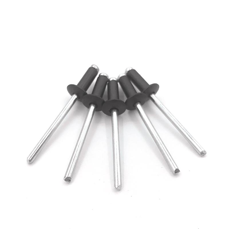 385pcs Metal Blind Rivets Assortment Large Flanges Designs Heavy Duty Fasteners Simple Installation for Secure Fastening