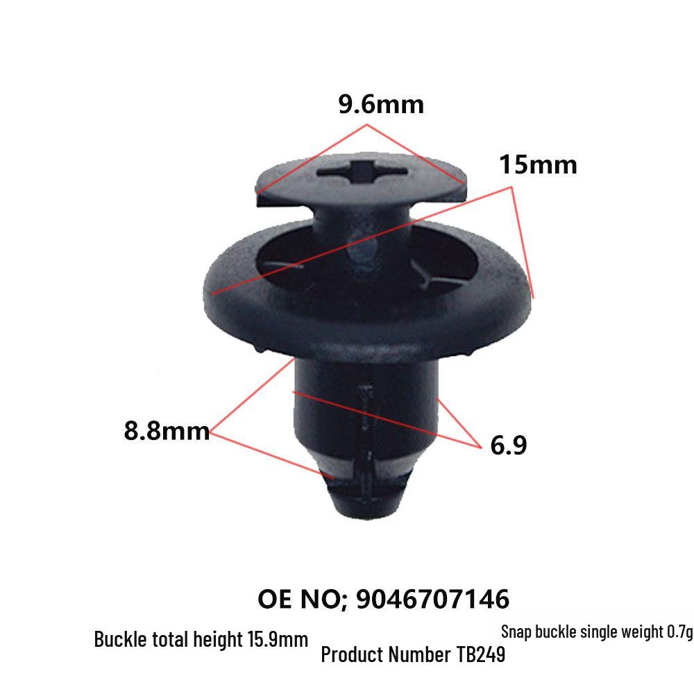 

Universal Car Bumper and Fender Trim Clip Set 10000