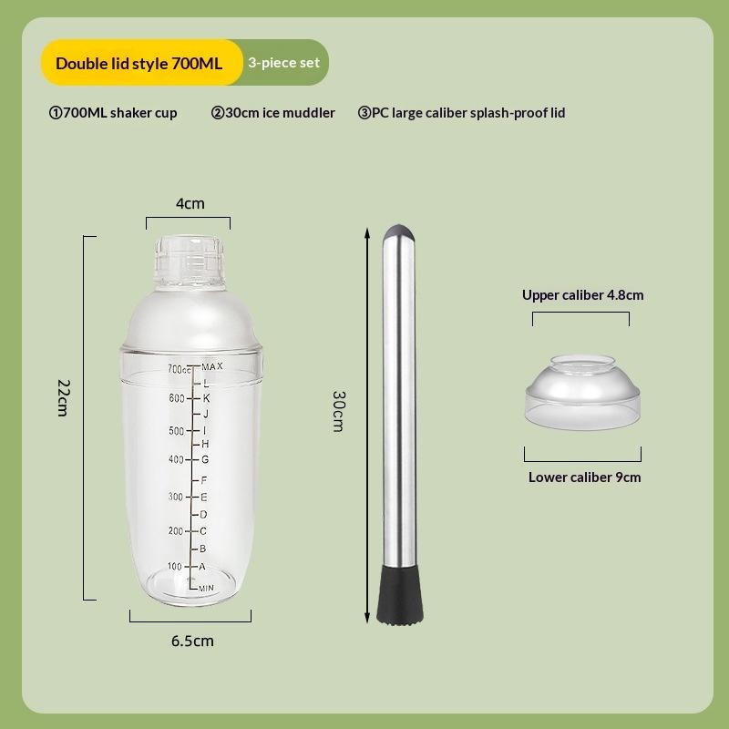 3/5/7Pcs Cocktail Shaker Set Cocktail Shaker And Measuring Jigger Set Drink Mixed Hand Shaker Tools For Bartending And Home Bar