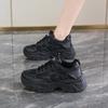 Summer Thin Women's Sneakers New Mesh Breathable Casual Texture Heightened Dad Shoes Lace Up Hot Women's Shoes