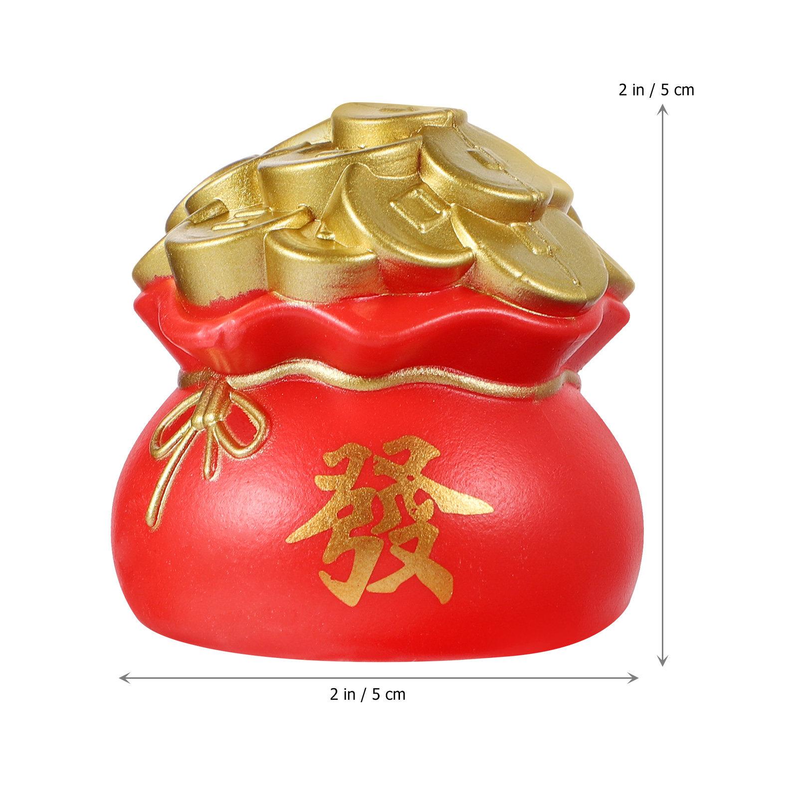 6Pcs Cornucopia-Shaped Coin Bank Premium Money Pot for Home Office Desktop Decoration Organized Savings Storage Jar Gift красный