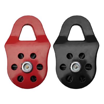 High Strength 10Ton Snatch Pulley Block Nylon Roller for 17MM Max Rope Diameter