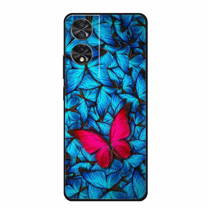 Para TCL 40 NxtPaper 4G 6.78" Funda Animales TPU Silicona Suave Fundas de Teléfono Cubierta para TCL40 NxtPaper Protector Lobo Dibujos Animados Coque
