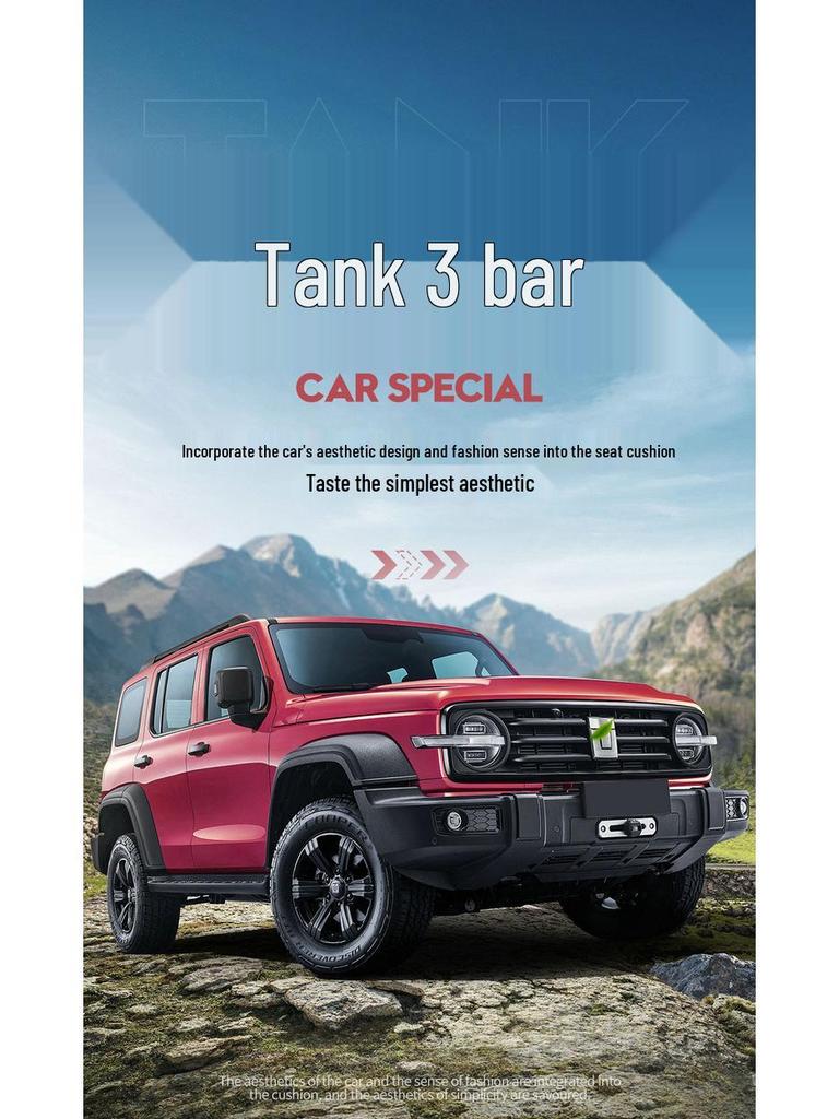 New Model Full Leather Car Seat Cushion for Tank 300 - Universal Fit for Five-Seater, All Seasons