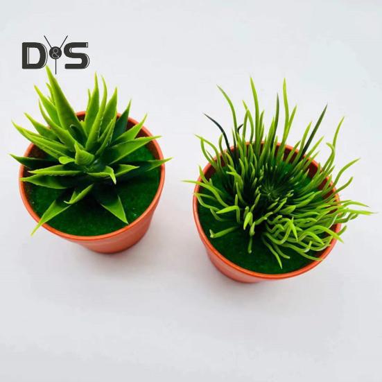 Realistické umělé rostliny Stálobarevný plast Elegantní mini bonsai domácí kancelář