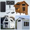 10W 12V Solar Exhaust Fan with Waterproof Solar Panel Air Extractor Solar Fan for Greenhouse Chicken Coop Shed Dog House Outside