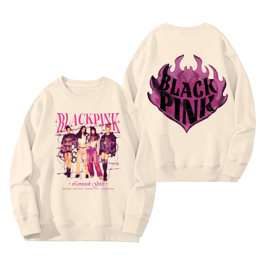 Dámská módní a ležérní mikina s dlouhým rukávem, kulatým výstřihem a potiskem