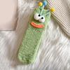 Funny Fuzzy Socks Cute Cartoon Fluffy Slipper Socks Women Men Warm Plush Crew Socks for Indoor Wear Sleep Holidays Birthdays Gift
