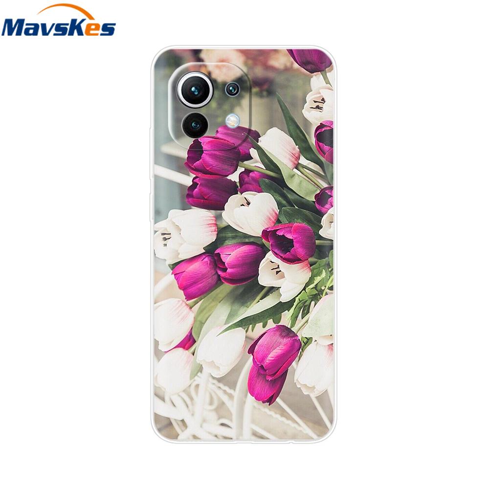 Case For Xiaomi 11 Lite NE 5G Soft TPU Silicone Cover For Xiaomi Mi 11 Lite Mi11 Lite Cases For Xiomi Mi 11 Funda Fashion Bumper