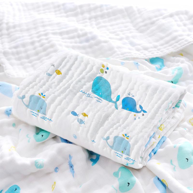 Pure Cotton Baby Bath Towel - Newborn Swaddle Sheet