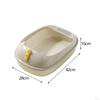 Litter Box Potty Toilet Sandbox Container Splashproof Cage Bedpan Pet for